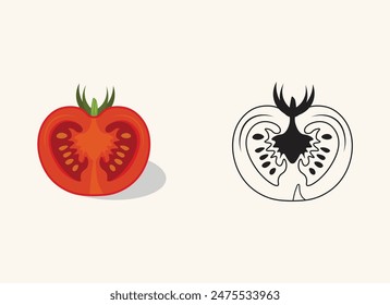 Mexico Delicious Tomato Illustration Set, Mexico Tomato, Vegetable Pepper Margarita With Spicy, Creative Fruit Vector Design.