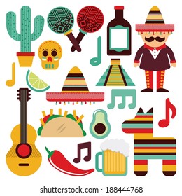 Mexico design over white background, vector illustration