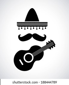 Mexico design over white background, vector illustration