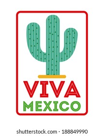 Mexico design over white background, vector illustration
