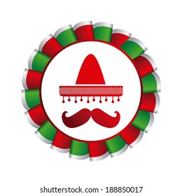 Mexico design over white background, vector illustration