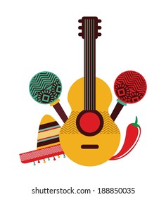 Mexico design over white background, vector illustration