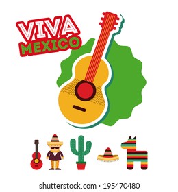 Mexico design over white background, vector illustration