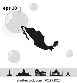 Mexico detailed map.