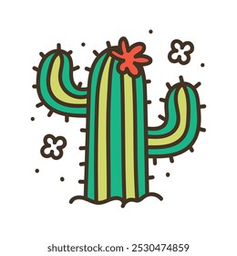 Ilustração México Doodle - Cactus