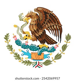 Mexico element flag national material design