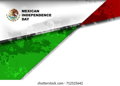 Mexico flag background for Independence Day and other events, Vector Design