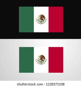 Mexico Flag banner design