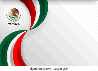 Mexico flag color background concept for National holiday, Independence Day and other events