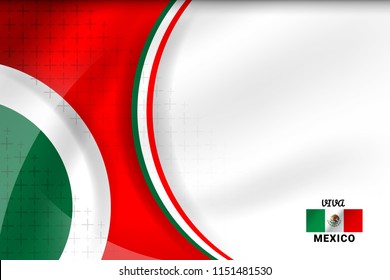 Mexico flag color background concept for National holiday, Independence Day and other events