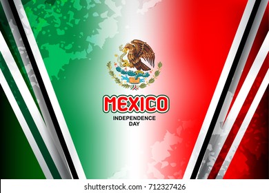 Mexico Flag Concept Background Independence Day Stock Vector (Royalty ...