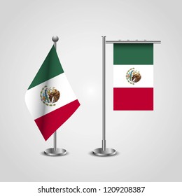 Mexico flag with creative design vector
