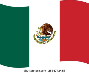 Mexico flag illustrator country flags symbol nation
waving icon