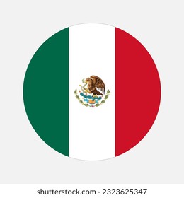 Mexico flag simple illustration for independence day or election