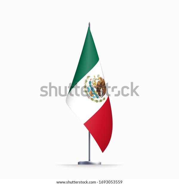 Mexico Flag State Symbol Isolated On Stock Vector (Royalty Free ...