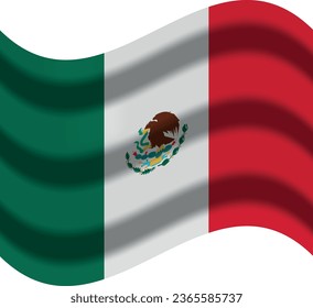 mexico flag with wind icon