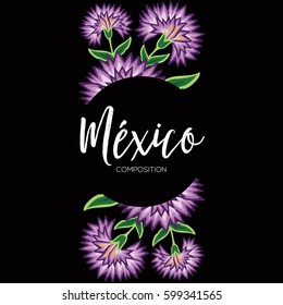 Mexico - Floral Composition – Copy Space