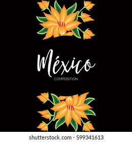 Mexico - Floral Composition – Copy Space