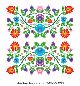 Mexico flowers, pattern and elements Vector with square Design, suitable for greeting card, wedding or party invitation and other, trendy, simple and elegant design