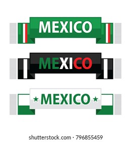 mexico football or soccer scarfs 