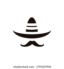 Mexico hat icon vector illustration design template