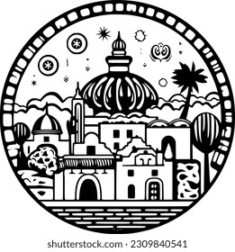 Mexico - High Quality Vector Logo - Vector illustration ideal for T-shirt graphic