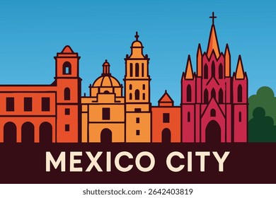 Mexico City’s historic district is alive with vibrant colors and culture, where colonial architecture meets modern urban life.