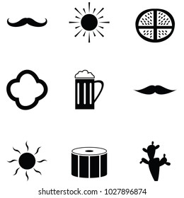 mexico icon set