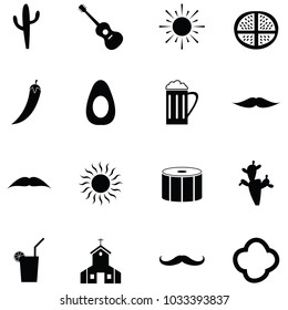 mexico icon set