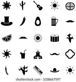 mexico icon set