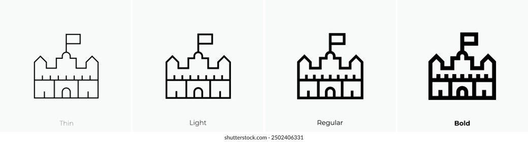 mexico icon. Thin, Light Regular And Bold style design isolated on white background