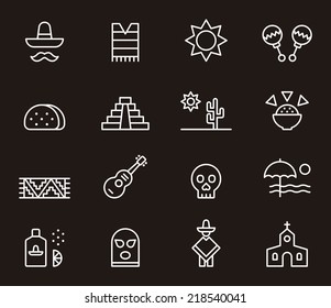 Mexico icons