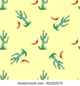 Mexico illustration pattern