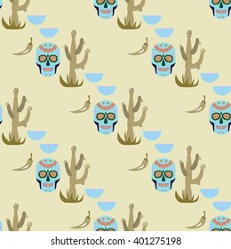 Mexico illustration pattern