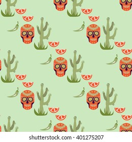 Mexico illustration pattern