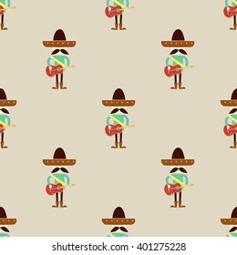 Mexico illustration pattern