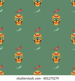 Mexico illustration pattern