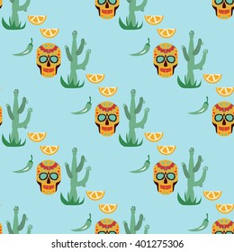 Mexico illustration pattern