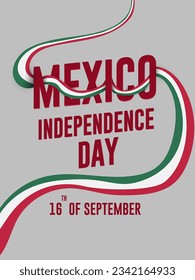 Mexico Independence Day 16th of September celebration concept. vector Poster and banner design.