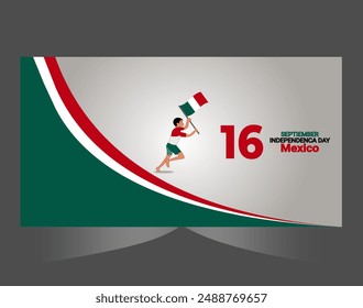 Mexico Independence Day 16th September poster design.