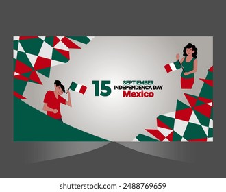 Mexico Independence Day 16th September poster design.