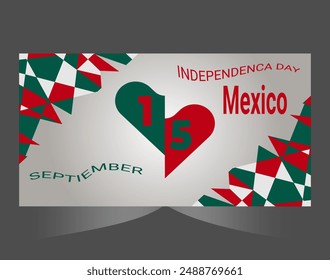 Mexico Independence Day 16th September poster design.