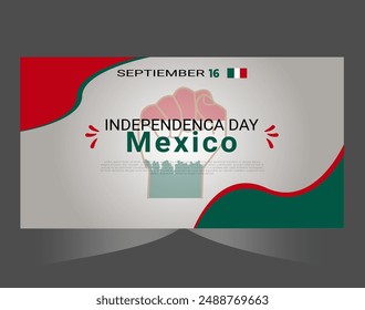 Mexico Independence Day 16th September poster design.