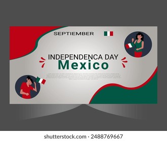 Mexico Independence Day 16th September poster design.