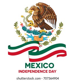 Mexico independence day abstract background design coupon banner and flyer, postcard, celebration vector illustration