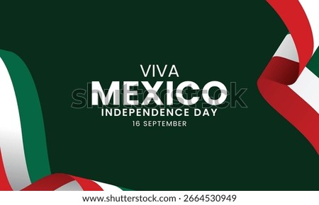 Mexico Independence Day background design. September 16th. Viva Mexico. Vector illustration