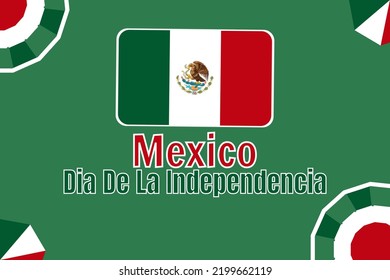 Mexico independence day celebrated in 16 september symbol of nationalism poster banner background vector illustration