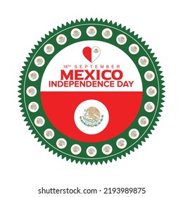 Mexico Independence Day Celebrating. 16th September Independence Day. 16th September Mexico Day Celebration. 16th Mexico National Celebration. Vector Illustration