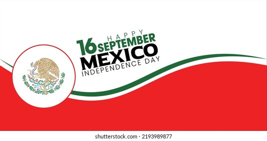 Mexico Independence Day Celebrating. 16th September Independence Day. 16th September Mexico Day Celebration. 16th Mexico National Celebration. Vector Illustration