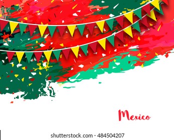 Mexico Independence day and Cinco De Mayo background design